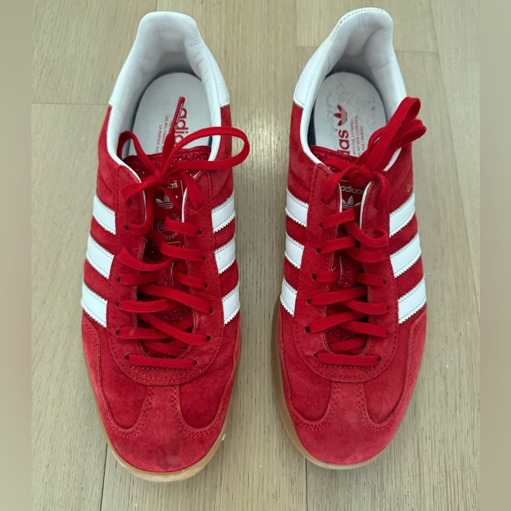Red Adidas Sambas **used** like NEW